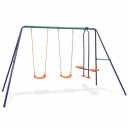 Stock Preferred Swing Set with 4 Seats in Orange