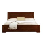 Camden isle  Trent Wooden Platform Bed in Walnut