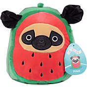 Squishmallow New 8&quot; Prince The Watermelon Pug - Official Kellytoy 2022 Plush - Soft and Squishy Dog Stuffed Animal Toy - Great Gift for Kids
