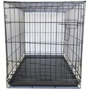 YML 36" Dog Kennel Cage With Bottom Grate, Black
