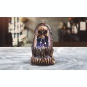 FC Design 6.75"H Grim Reaper Backflow Incense Burner with LED Light Skull Incense Holder