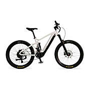 Frey NEO PRO 27.5 in. White Mountain Electric Bike with Dual Suspension