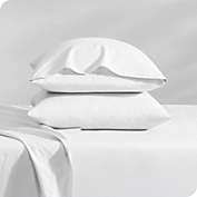 Bare Home 100% Organic Cotton Pillowcase Set - Crisp Percale Weave - Lightweight & Breathable - Set of 2 (White, King)