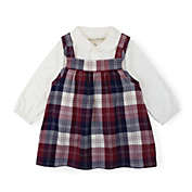 Hope & Henry Layette Baby Girl Long Sleeve Bodysuit and Jumper Set, Infant, 3-6 Months