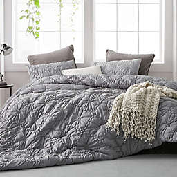 Byourbed Farmhouse Morning Textured Oversized Comforter - Twin XL - Alloy