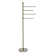 Allied Brass Floor Standing 49 Inch 4 Pivoting Swing Arm Towel Holder