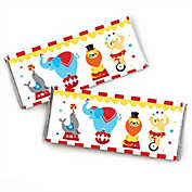 Big Dot of Happiness Carnival - Step Right Up Circus - Candy Bar Wrapper Carnival Themed Party Favors - Set of 24