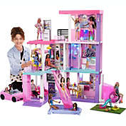 Barbie 60th Celebration DreamHouse Playset with 2 Exclusive Dolls, Car, Pool, Slide, Elevator, Lights & Sounds, 100+ Pieces