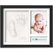 KeaBabies Baby Handprint and Footprint Kit, Personalized Baby Picture Frame Print Kit, Baby Keepsake Gifts (Onyx Black)