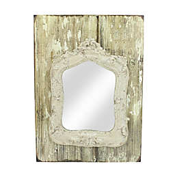Raz New Romance Brown Victorian Detail Decorative Wooden Wall Mirror 15.75