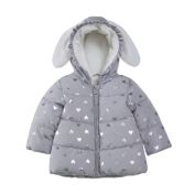 Rokka&Rolla Baby Girls&#39; Soft Fleece Lined Puffer Jacket Winter Coat, Sizes 6-24M