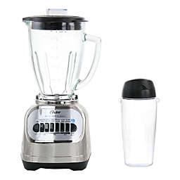 Oster 2-in-1 System 700 Watt 8 Speed 6 Cup Blender in Chrome with Personal Blend-n-Go Cup