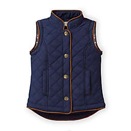 Hope & Henry Girls' Quilted Riding Vest, Navy, 3