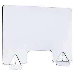 Gymax 24'' x 16'' Protective Plexiglass Sneeze Guard Acrylic Shield for Counter