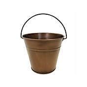 Gardener Select Farmhouse Collection Tin Bucket, Antique Copper, 6"