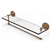 Allied Brass Prestige Regal Collection Paper Towel Holder with 22 Inch Glass Shelf