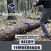 Farmertec Alloy Wood Chuck Log Lifter Roller Fencing Jack Hook Detachable Tool Blue color
