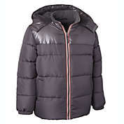 Ixtreme Big Boy&#39;s Hooded Puffer Jacket With Hat Grey Size L
