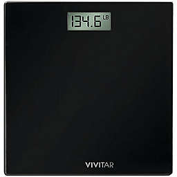 Vivitar Healthy Balance Digital Bathroom Scale With Jumbo LCD Display in Black