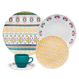 Oxford Coup Allegory Multi-Colored 20-Piece Porcelain Dinnerware Set (Service for 4)