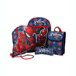 Marvel Spider-Man Boys 16" Backpack 5 piece School Set