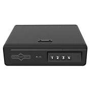 Portable Handgun Safe Lock Box with Digital Keypad Top Mount Surelock Security
