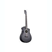 Joytar J1 PRO Full Carbon Fiber Acoustic Guitar 36 inch Black Satin With Pickup and Gig Bag