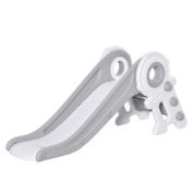Qaba Folding Kids Slide, Activity Freestanding Climber for Ages 1-3 Years, In and Outdoor Exercise Playset Toy Center, with Cartoon Astronaut Shape, Grey