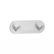 Smedbo Design Mini Double Hook - Brushed Stainless Steel Self-Adhesive