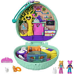 Polly Pocket Hedgehog Cafe Compact, Cafe & Pet Theme, Micro Polly Doll & Friend Doll