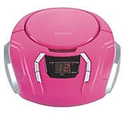 Proscan - BoomBox / Portable CD Player With AM/FM Radio and AUX Input, Pink