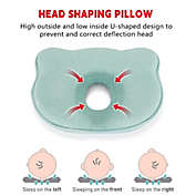 Stock Preferred Pillow Newborn Infant Head Protection Green
