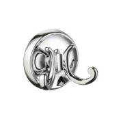 Smedbo Villa Double Towel Hook, Polished Chrome