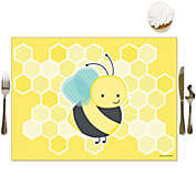 Big Dot of Happiness Honey Bee - Party Table Decorations - Baby Shower or Birthday Party Placemats - Set of 16