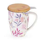 Pinky Up (Accessories) Bailey Botanical Bliss Ceramic Tea Mug & Infuser by Pinky U