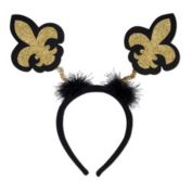 Beistle Party Decorative Glittered Fleur De Lis Boppers - 12 Pack, (1/Card)
