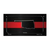 Smart Blonde Oklahoma Thin Red Line Novelty Bicycle License Plate BP-9725