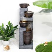 Rcosy 40.1inches Garden Fountain for Home Garden, Yard Decor