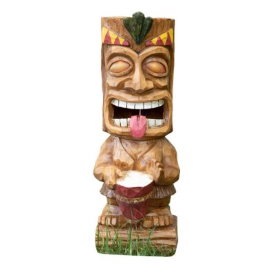 VP Home Welcome Surfboard Tiki Solar Light For Home And Outdoor Decor, Welcome Tiki