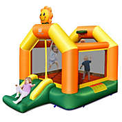 Slickblue Kids Inflatable Bounce Jumping Castle House with Slide without Blower