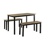 4D Concepts Tool less Boltzero Dining Table with 2 Benches