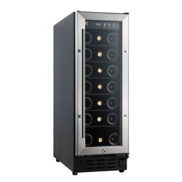 Sunpentown 21-Bottle Under Counter Wine and Beverage Cooler with Dual Paned Glass Door