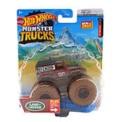 Hot Wheels Monster Trucks 1 64 Scale Land Rover, Includes Connect and Crash Car