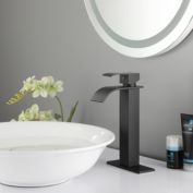 Goodmerchan Single lever waterfall bathroom sink faucet