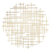 Cheungs Iquara Large Gold Round Metal Wall Art