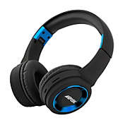 AGPtEK TR905 wearing a bluetooth headset black blue
