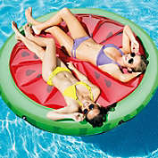 Intex 72 Inch Watermelon Island Summer Swimming Pool Float Raft