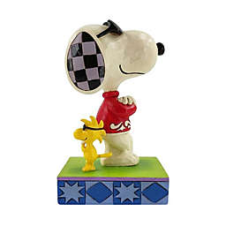 Enesco Jim Shore Peanuts Cool Pals Snoopy Woodstock Decorative Figure
