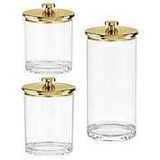 mDesign Plastic Kitchen Apothecary Airtight Canister Jar, Set of 3