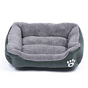 Stock Preferred Soft Warm Pet Dog Bed Cushion Mat Pad in XXXL Dark Green